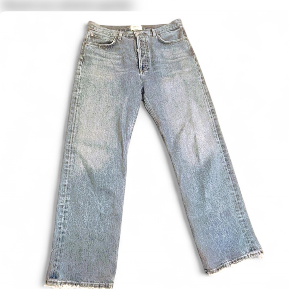 Agolde Light Blue Straight-Leg Jeans
